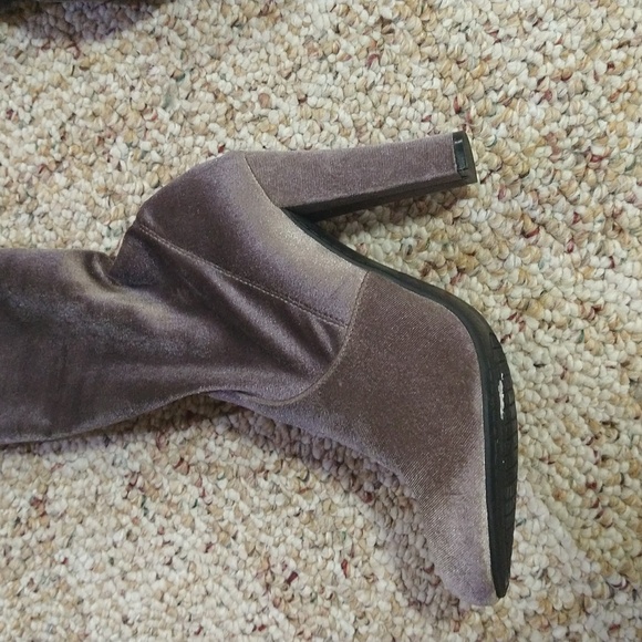 HOSK PICK Size 6 velvet Steve Madden high heel over the knee boots - Picture 7 of 16